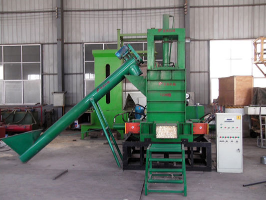 Auto-feeder And Weighting 380v 60 Bale/H Wood Shaving Baler Bale Size Can Be Adjusted