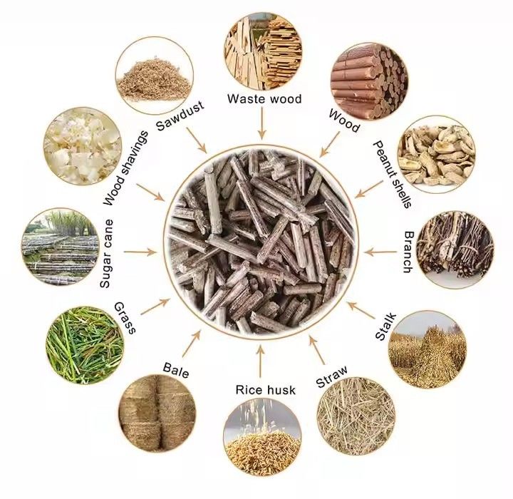 Wood Pellet Making Machine 1-2 T/H Wood Sawdust Biomass Biofuel Pellet Machine Wood Pellet Mill
