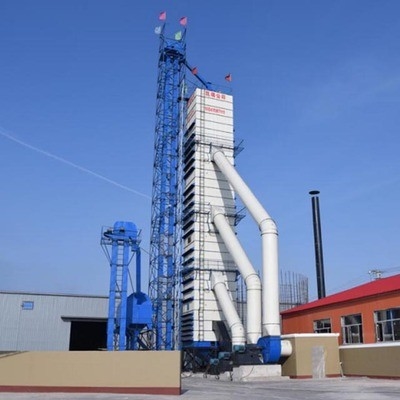 400 Ton Continuous Corn Grain Tower Dryer For Maize Clean Hot Blast Heating Medium