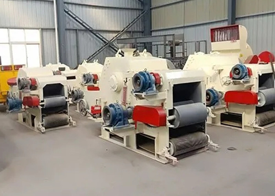 Electrical Motor Drum Wood Crusher Chipper 20mm Diesel Engine Waste Pallets Large Branch